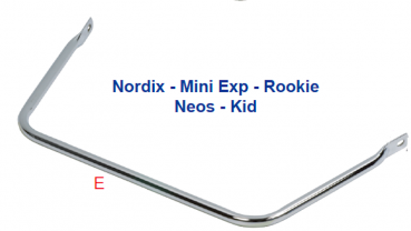 E - Frontspoiler Halterung für Nordix/ Mini KID/ Rookie/ Neos/ KID