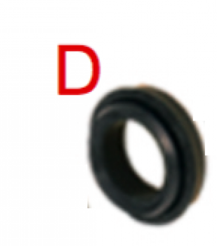 D - Dichtungsring für Zylinderkolben Ø 13-8 mm