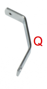 Q - Kettenschutz-Halter für Schaltkart Länge: 130 mm