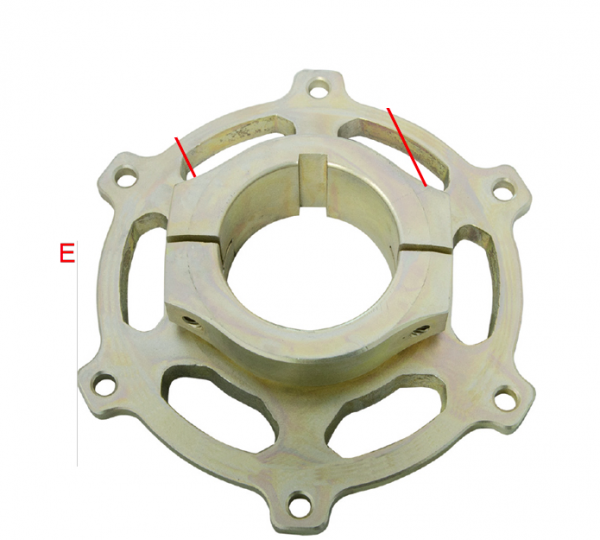 E - Kettenblattaufnahme Magnesium Ø 50 mm mit zwei Schrauben für Rotax Max